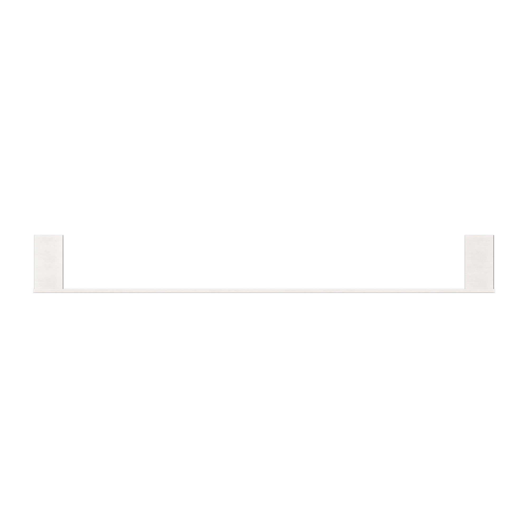 Celia Single Towel Rail 600mm Brushed Nickel