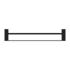 Celia Double Towel Rail 600mm Matte Black