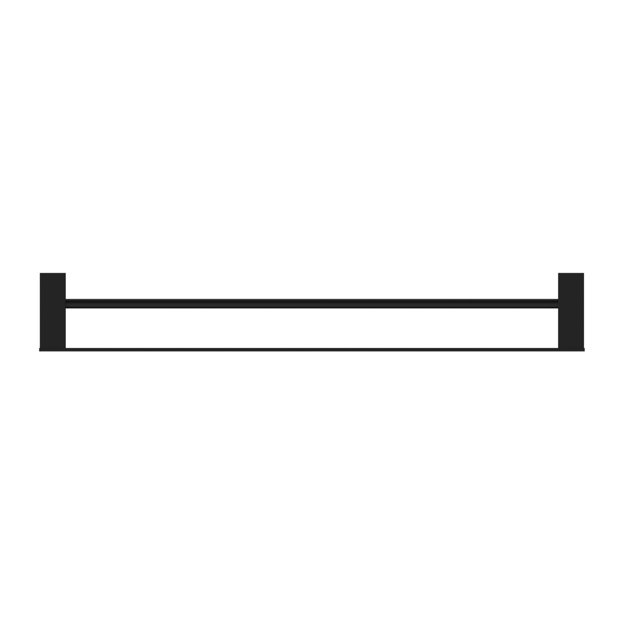 Celia Double Towel Rail 800mm Matte Black