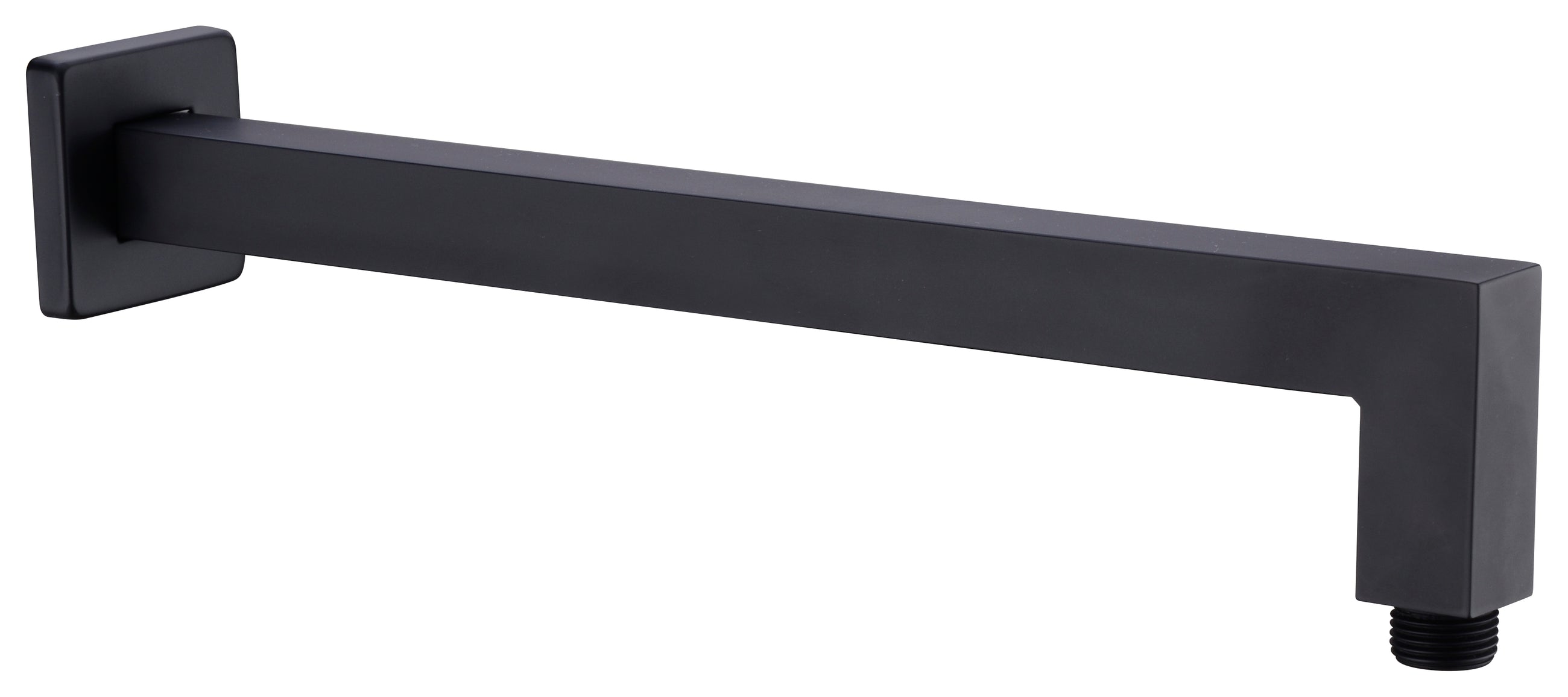 Square Shower Arm Matte Black