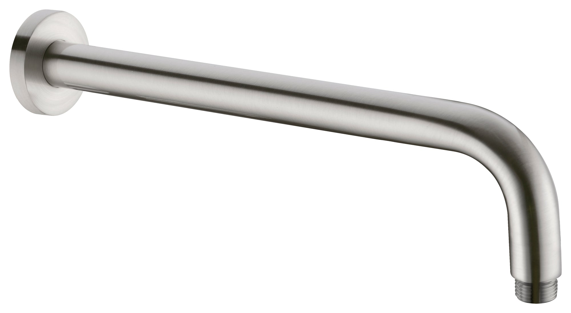 Round Shower Arm 330mm Length Brushed Nickel