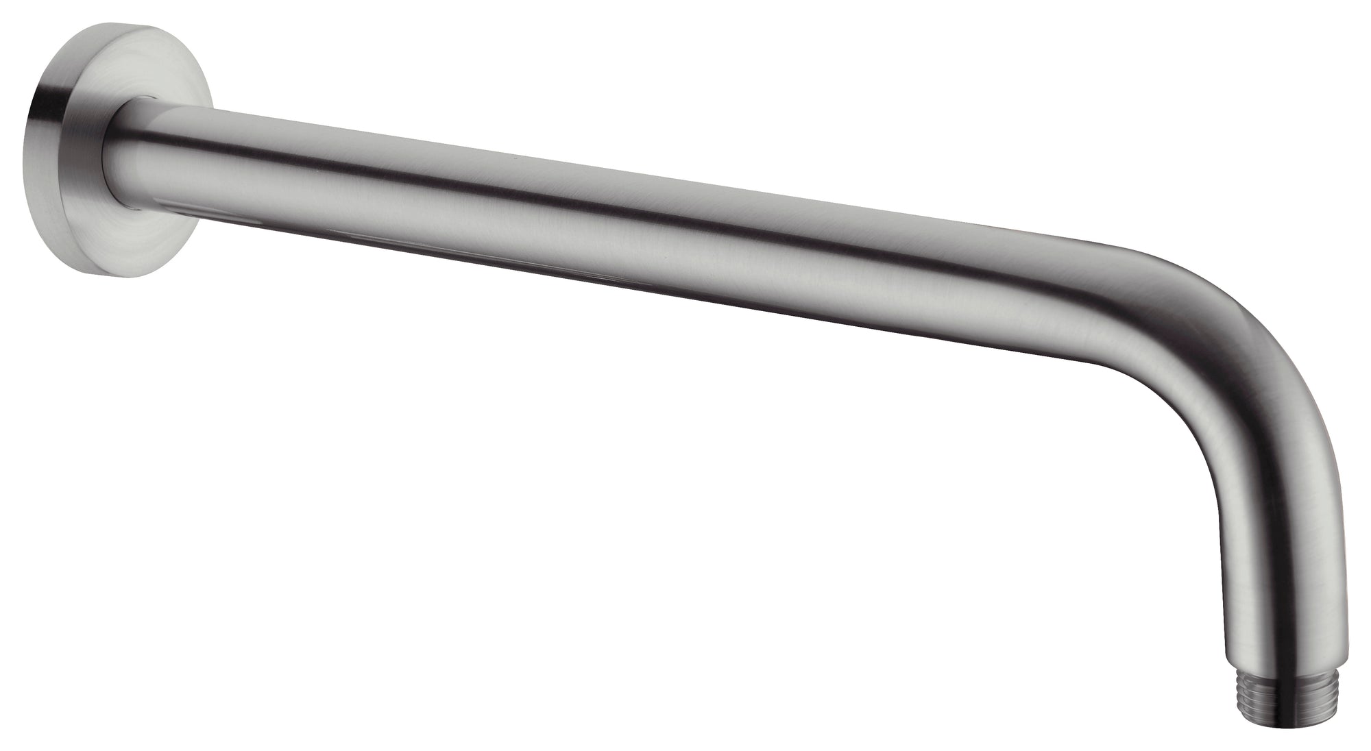 Round Shower Arm 500mm Length Gun Metal