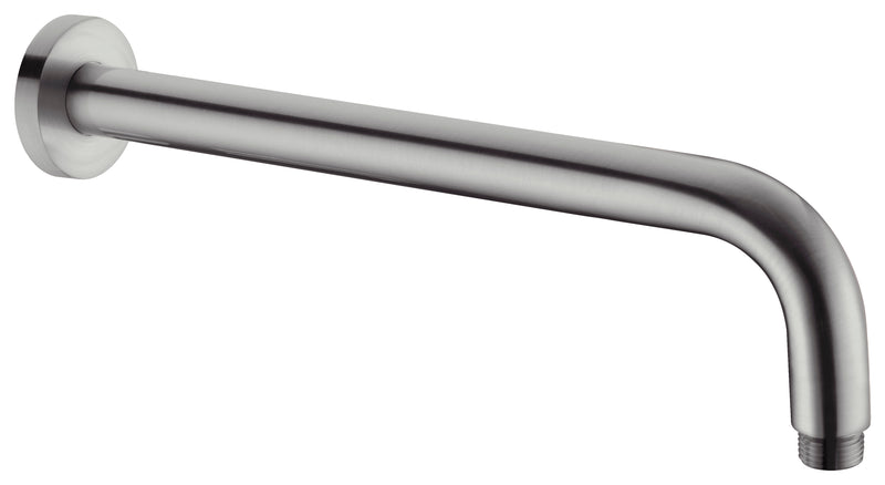 Round Shower Arm 500mm Length Gun Metal