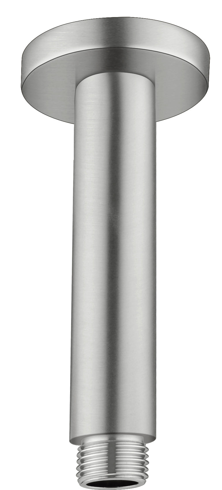 Round Ceiling Arm 100mm Length Brushed Nickel