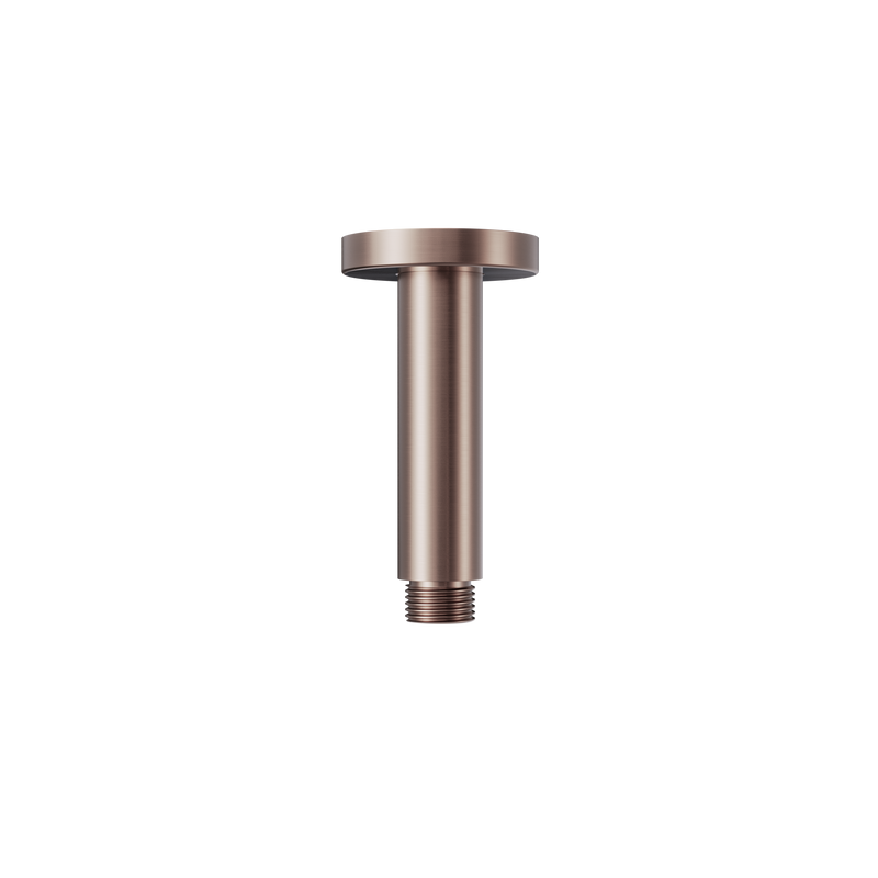 Round Ceiling Arm 100mm Length Brushed Bronze
