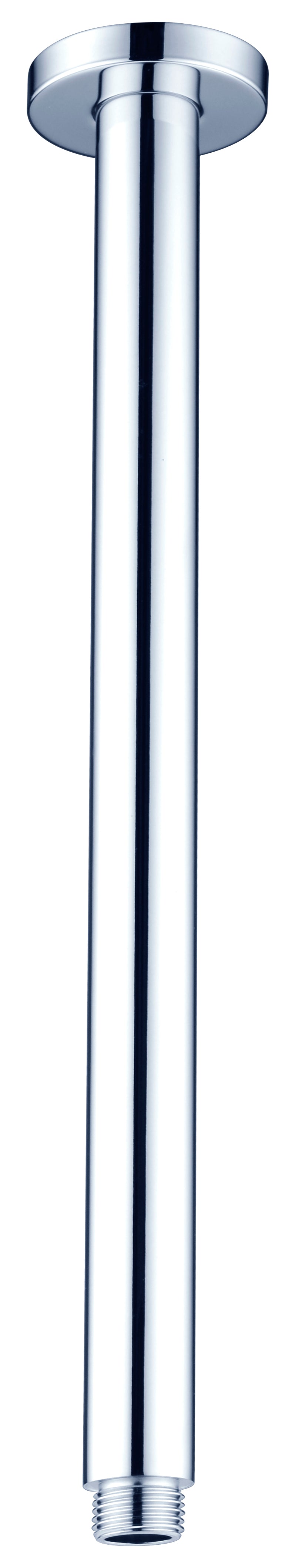 Round Ceiling Arm 300mm Length Chrome