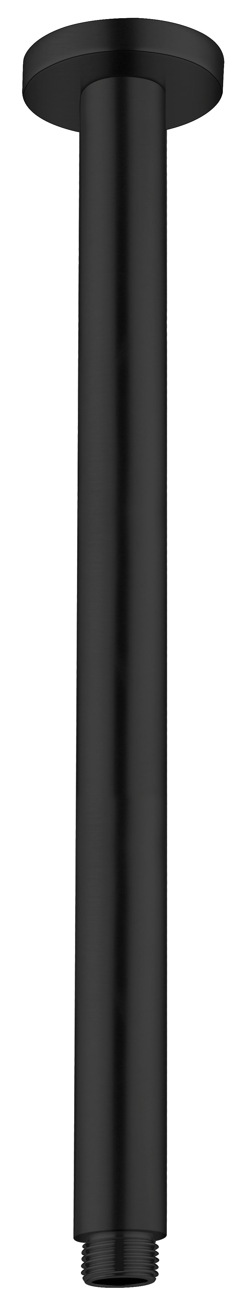 Round Ceiling Arm 300mm Length Matte Black