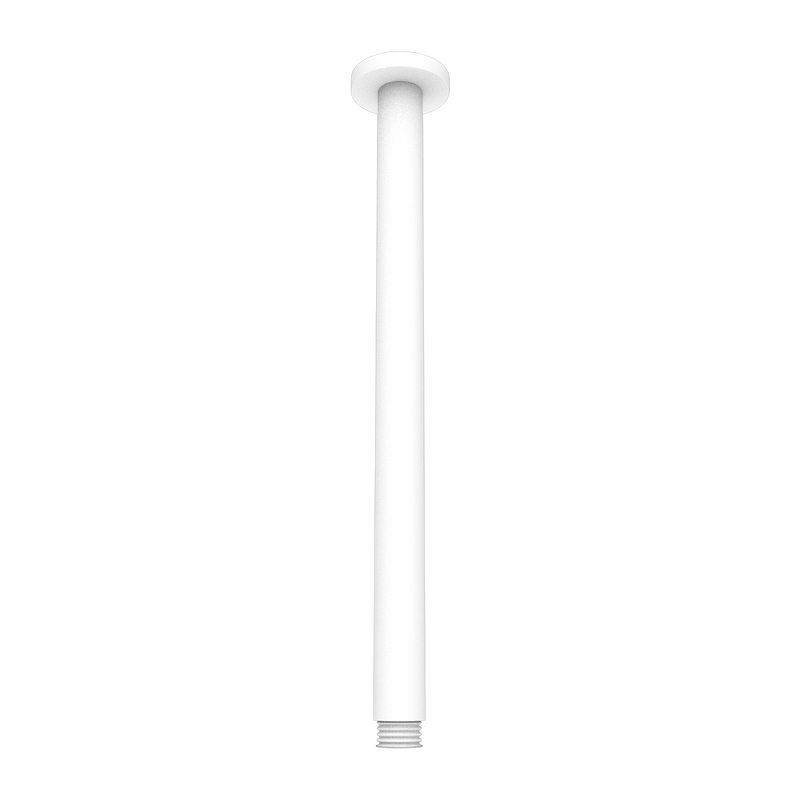Round Ceiling Arm 300mm Length Matte White