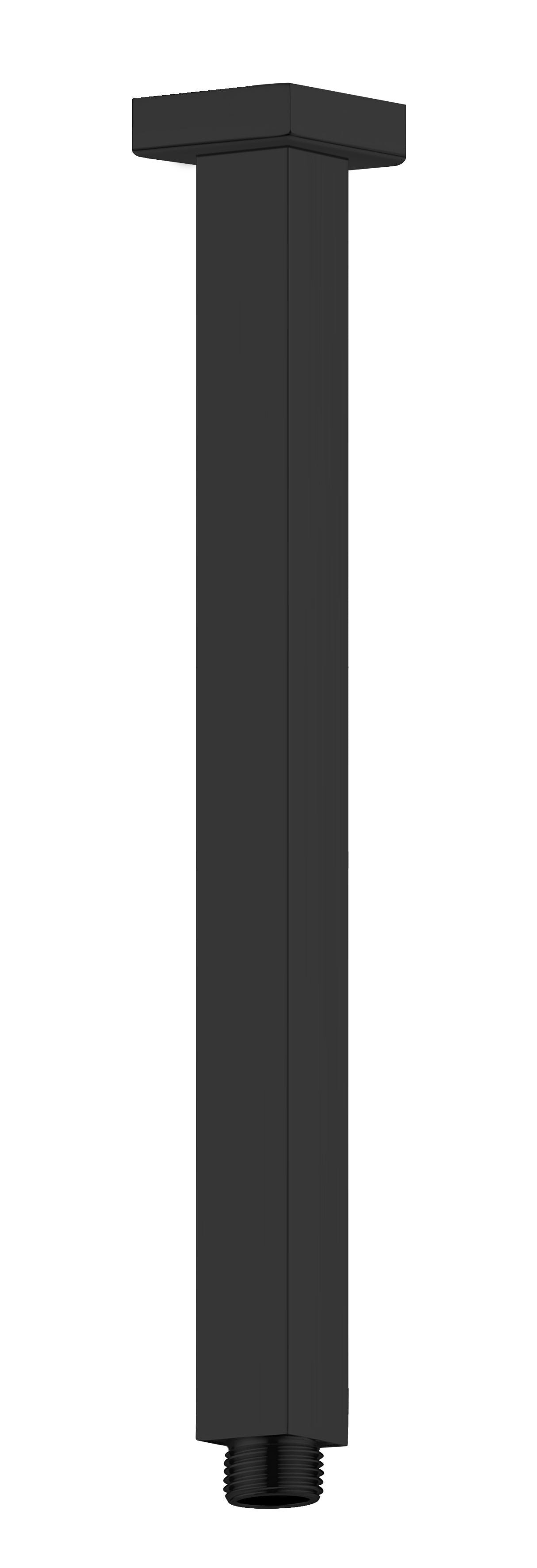 Square Ceiling Arm 450mm Length Matte Black