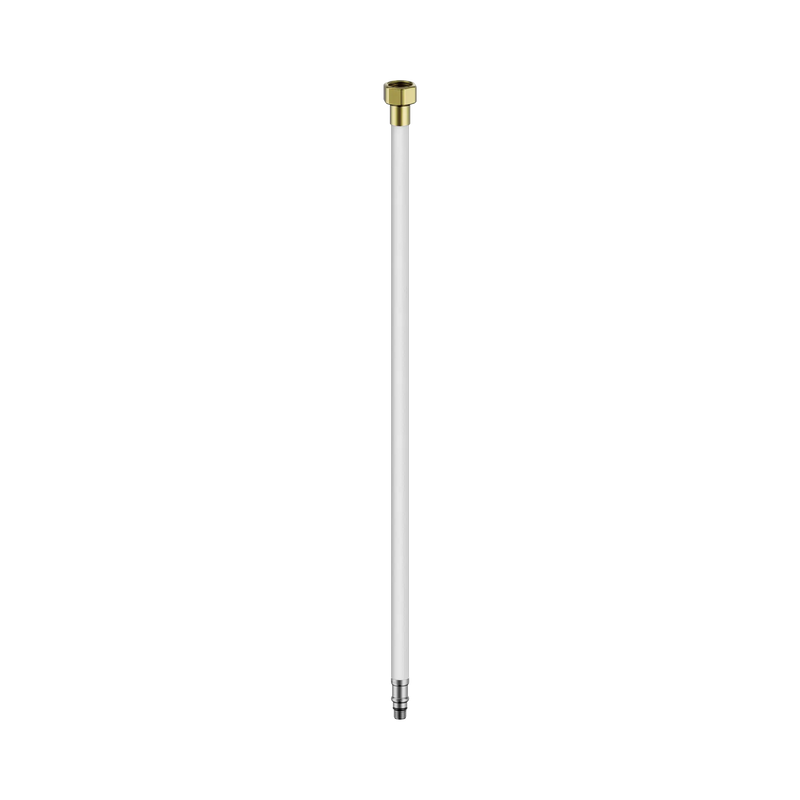 Premium Flexible Mixer Tap Hose Pair Brushed Gold
