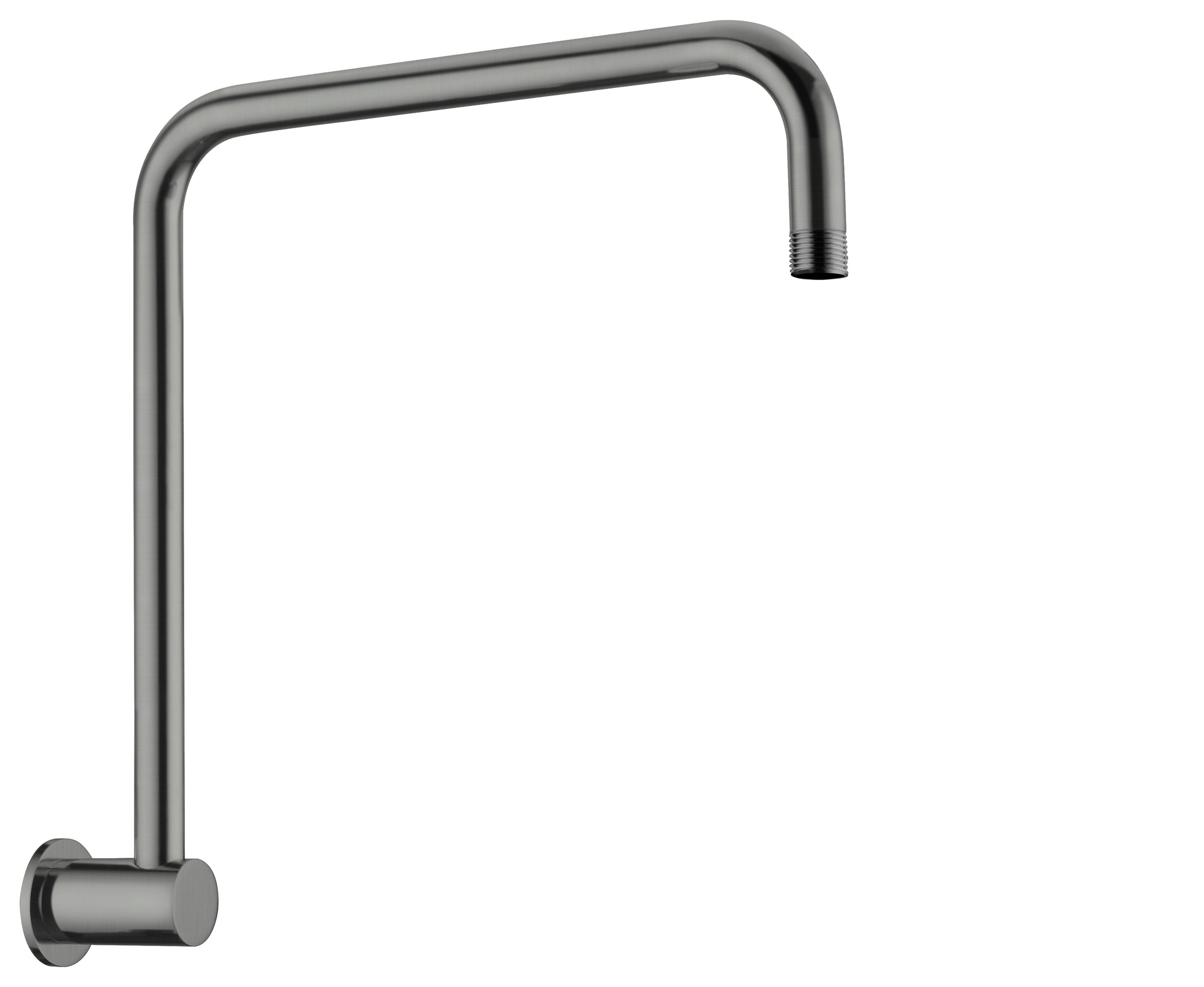 Round Swivel Shower Arm Gun Metal