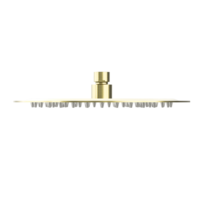 250mm Round Stainless Steel Shower Head 4 Star Rating Brushed Gold