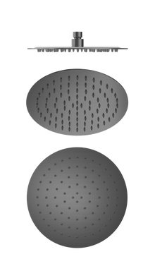 250mm Round Stainless Steel Shower Head 4 Star Rating Gun Metal
