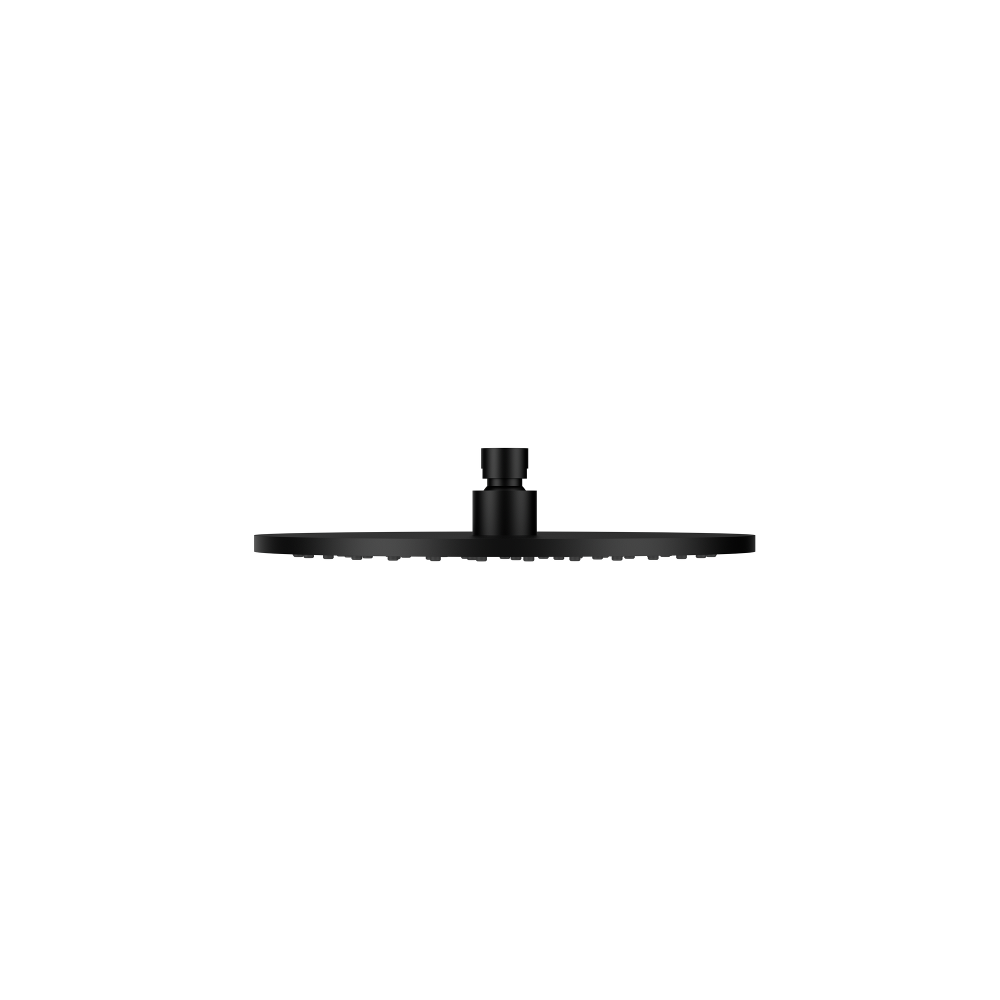 250mm Round Metal Shower Head II Matte Black