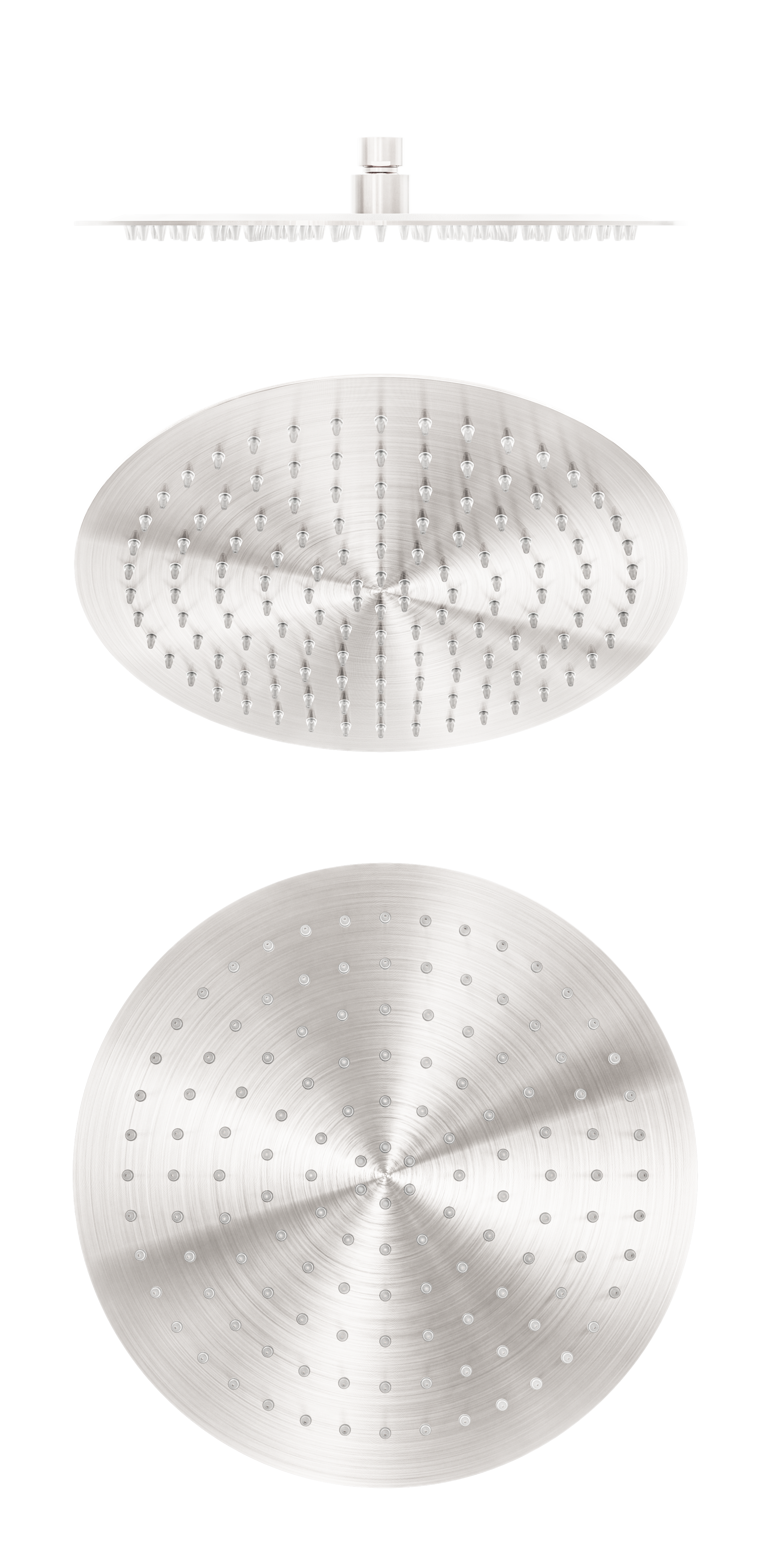 Zen SS316L 300mm Round Shower Head Brushed Nickel