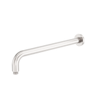 Zen SS316L Round Shower Arm 400mm Length Brushed Nickel