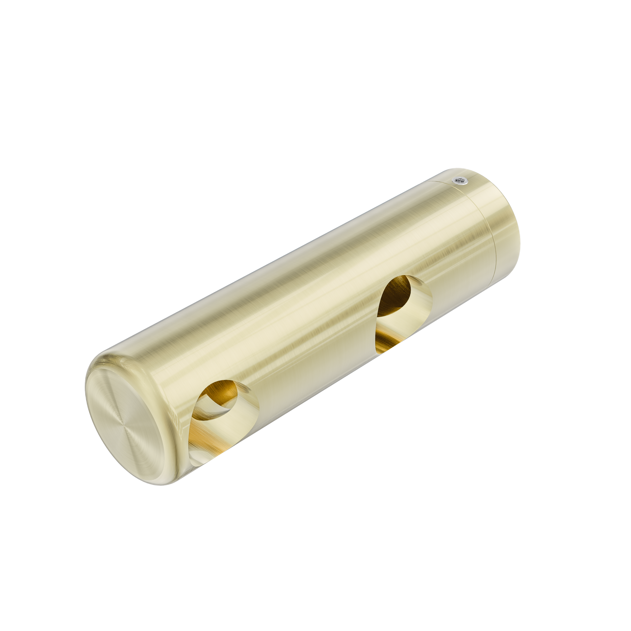 Mecca Care Make Your Own 25mm Grab Rail Double Towel Bracket Left Brushed Gold