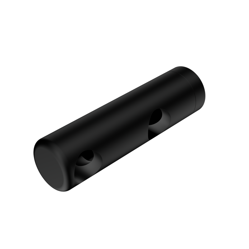 Mecca Care Make Your Own 25mm Grab Rail Double Towel Bracket Left Matte Black