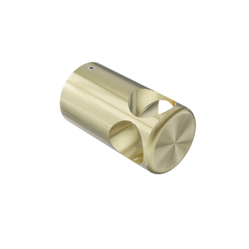 Mecca Care Make Your Own 32mm Grab Rail T Bar Bracket Brushed Gold