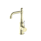 York Basin Mixer With White Porcelain Lever