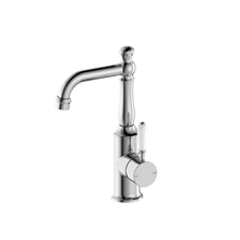 York Basin Mixer With White Porcelain Lever