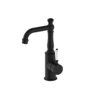 York Basin Mixer With White Porcelain Lever