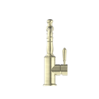 York Basin Mixer With Metal Lever Aged Brass
