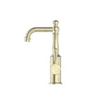 York Basin Mixer With Metal Lever Aged Brass