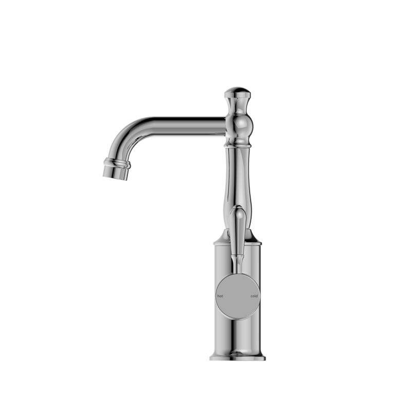 York Basin Mixer With Metal Lever Chrome