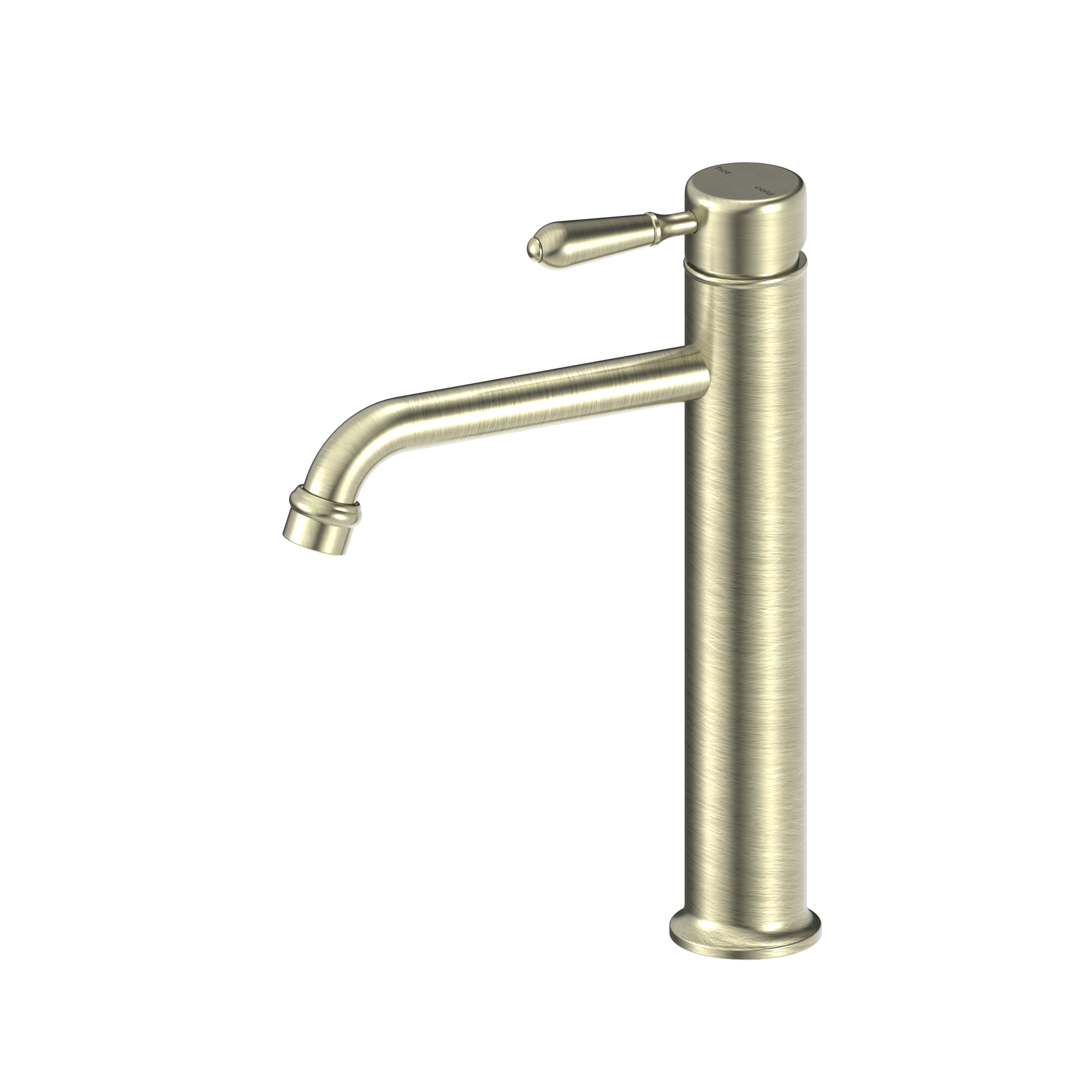 York Straight Tall Basin Mixer With Metal Lever