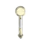 York Straight Basin Mixer With White Porcelain Lever Aged Brass