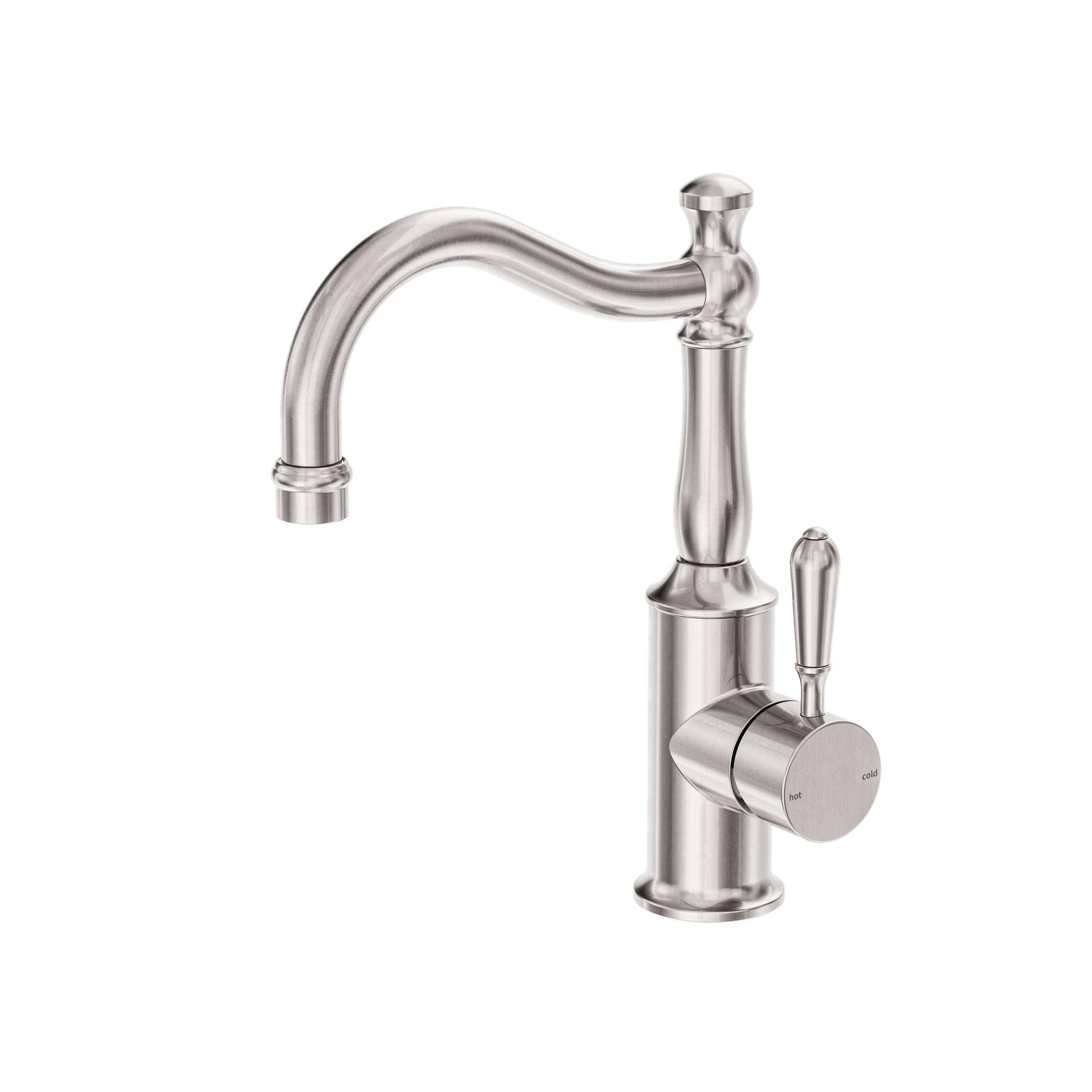 York Basin Mixer Hook Spout With Metal Lever