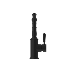 York Basin Mixer Hook Spout With Metal Lever Matte Black