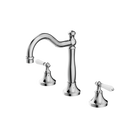 York Basin Set With White Porcelain Lever