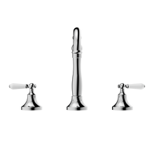 York Basin Set With White Porcelain Lever Chrome
