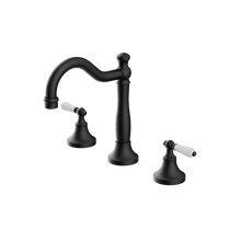 York Basin Set With White Porcelain Lever