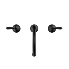 York Basin Set With Metal Lever Matte Black