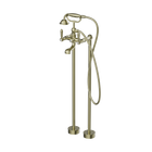 York Freestanding Bath Set With Metal Hand Shower