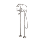 York Freestanding Bath Set With Metal Hand Shower