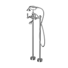 York Freestanding Bath Set With Metal Hand Shower