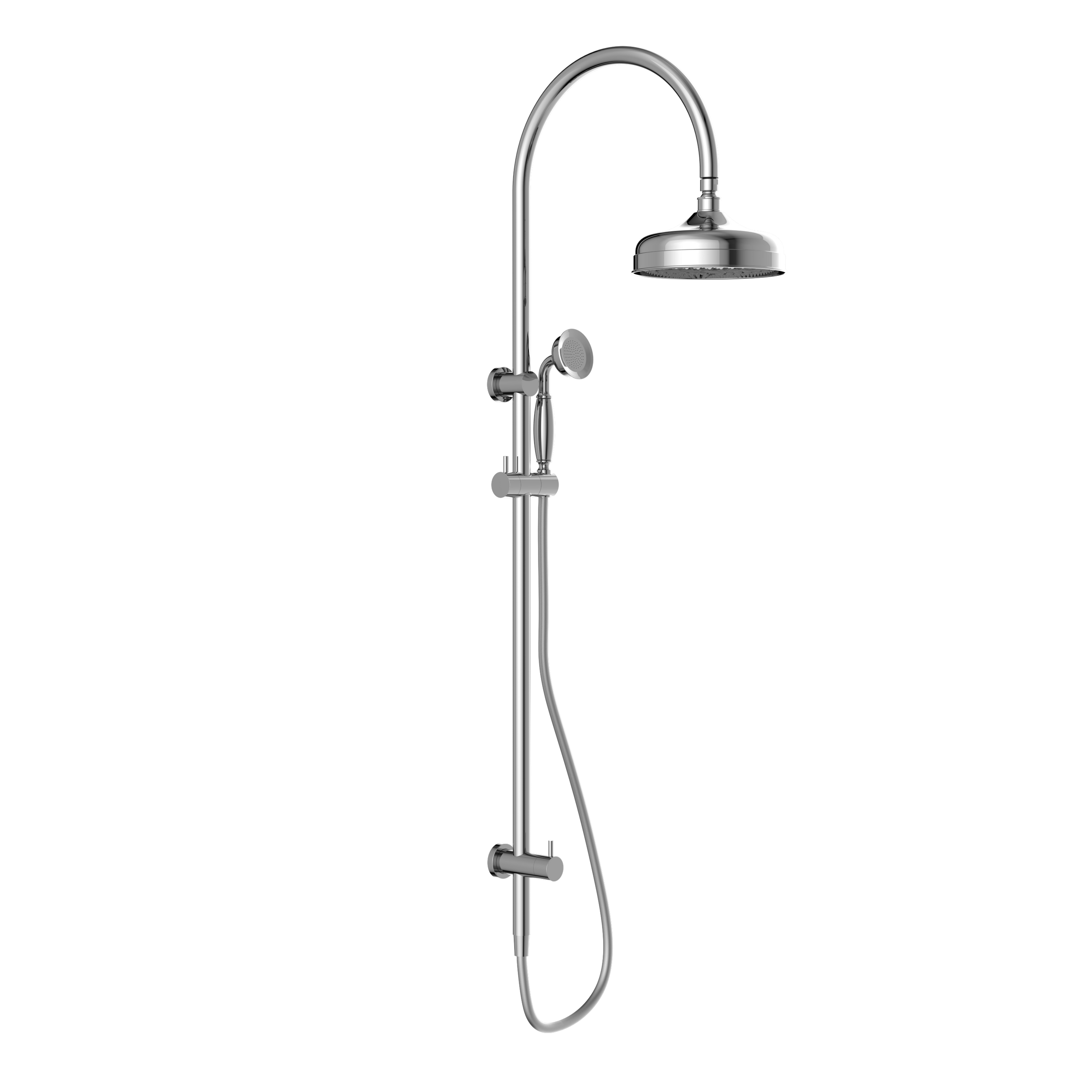 York Twin Shower With Metal Hand Shower