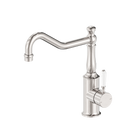 York Kitchen Mixer Hook Spout With White Porcelain Lever