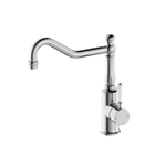 York Kitchen Mixer Hook Spout With White Porcelain Lever