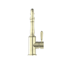 York Kitchen Mixer Hook Spout With Metal Lever Aged Brass