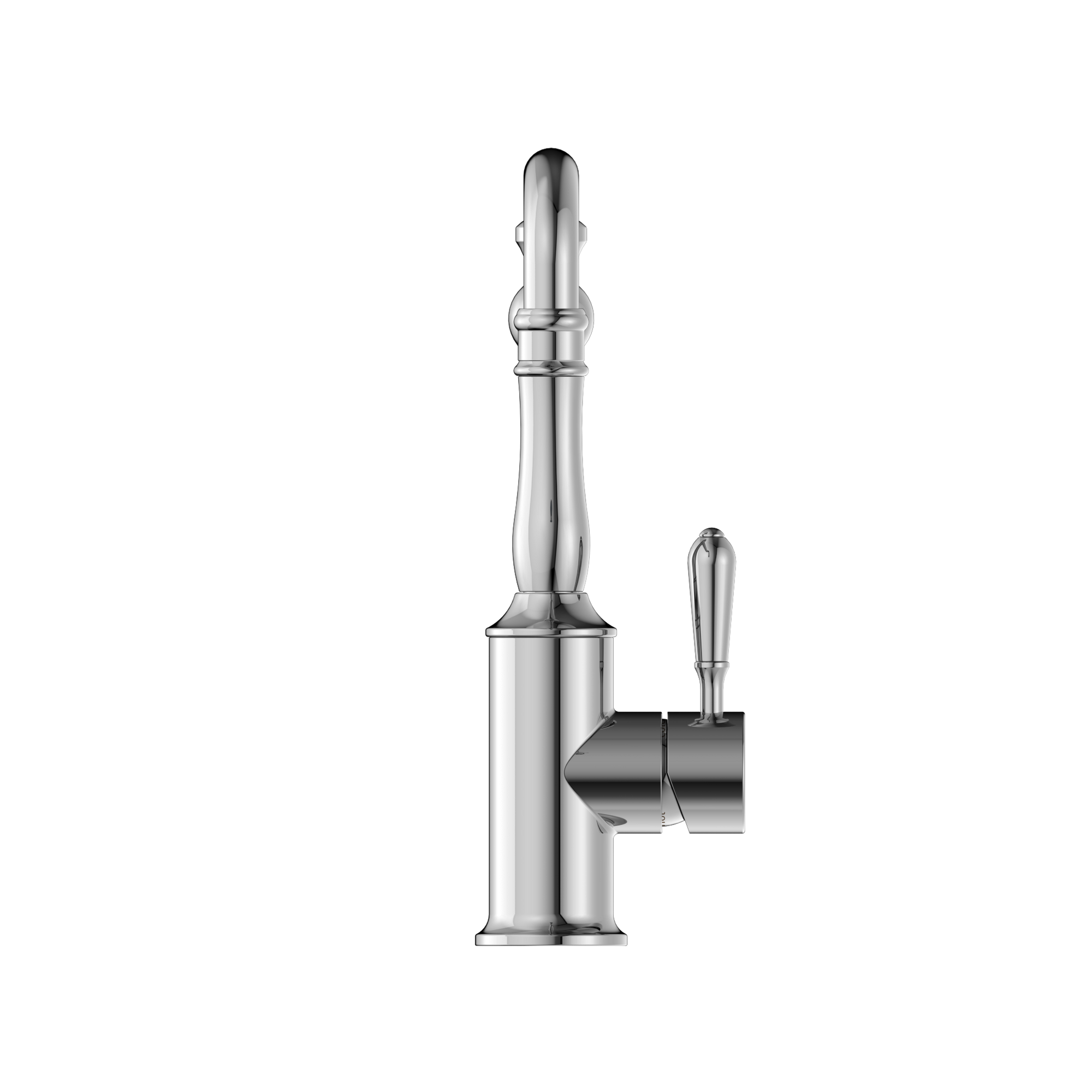 York Kitchen Mixer Hook Spout With Metal Lever Chrome