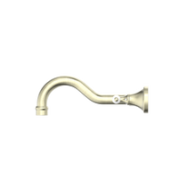 York Wall Basin Set With White Porcelain Lever Aged Brass