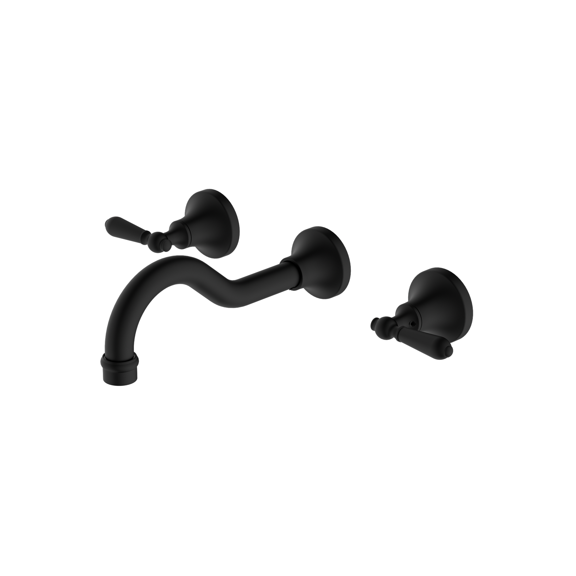 York Wall Basin Set With Metal Lever