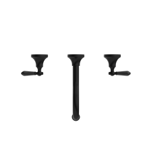 York Wall Basin Set With Metal Lever Matte Black