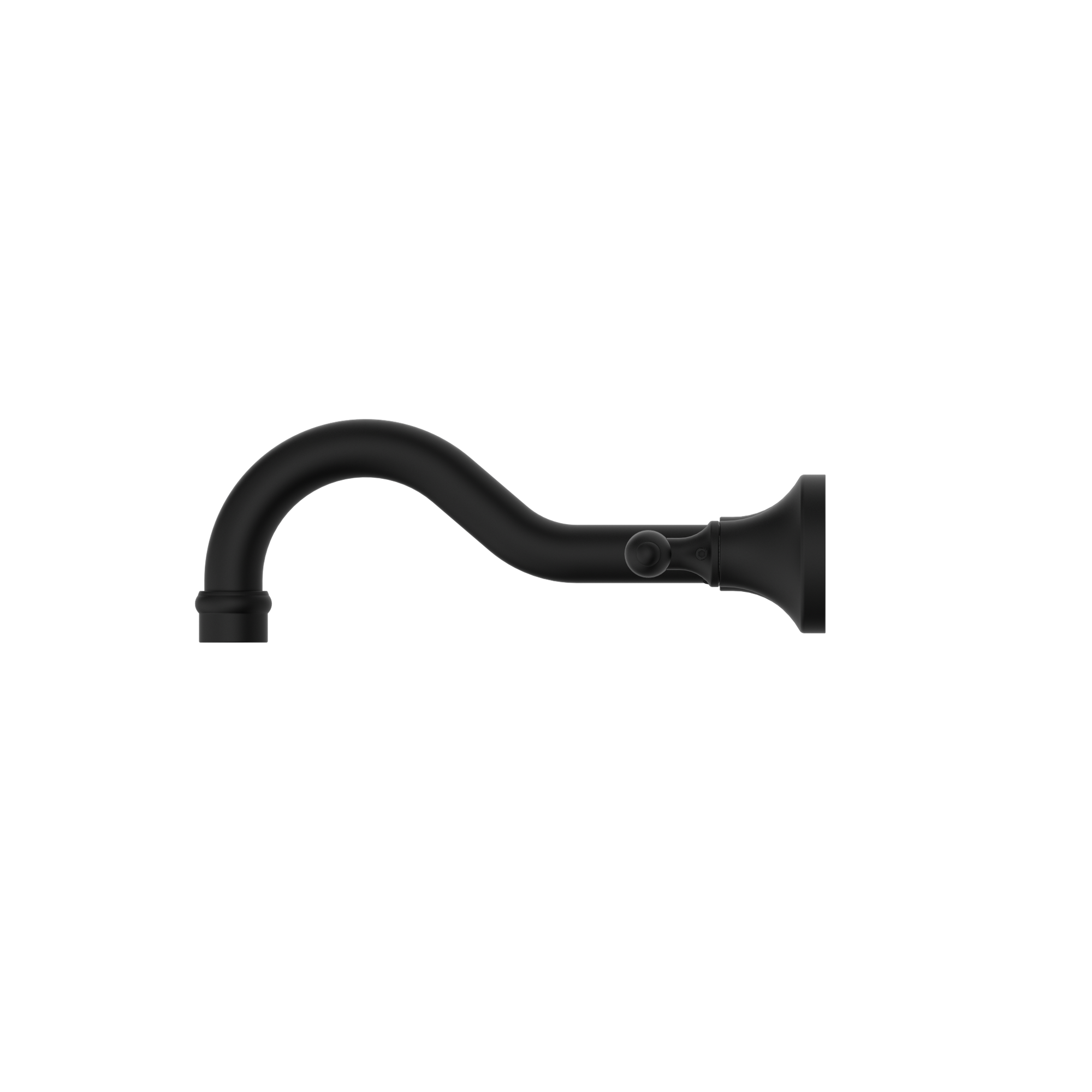 York Wall Basin Set With Metal Lever Matte Black