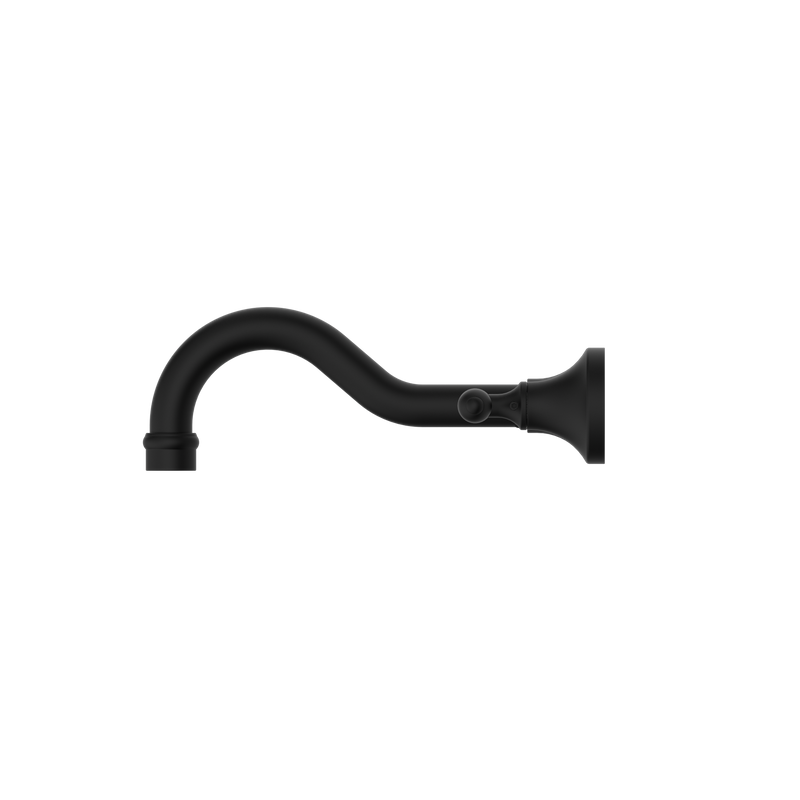 York Wall Basin Set With Metal Lever Matte Black